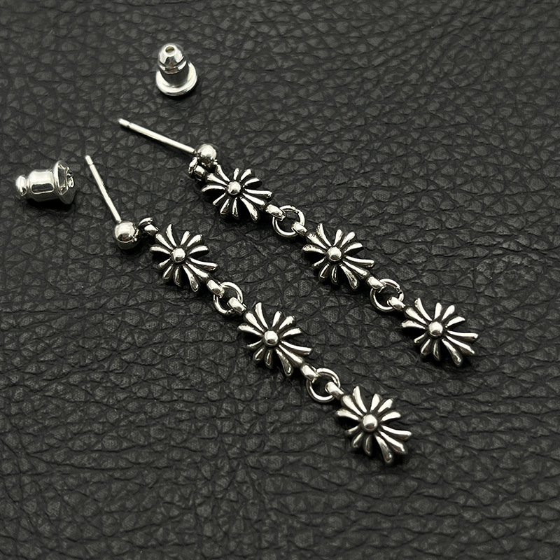 Cross Tassel Earrings
