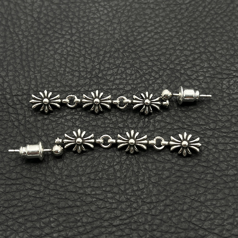 Cross Tassel Earrings