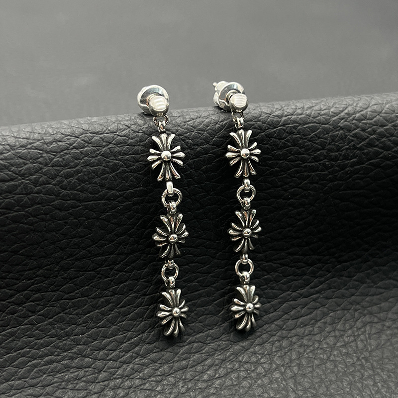 Cross Tassel Earrings