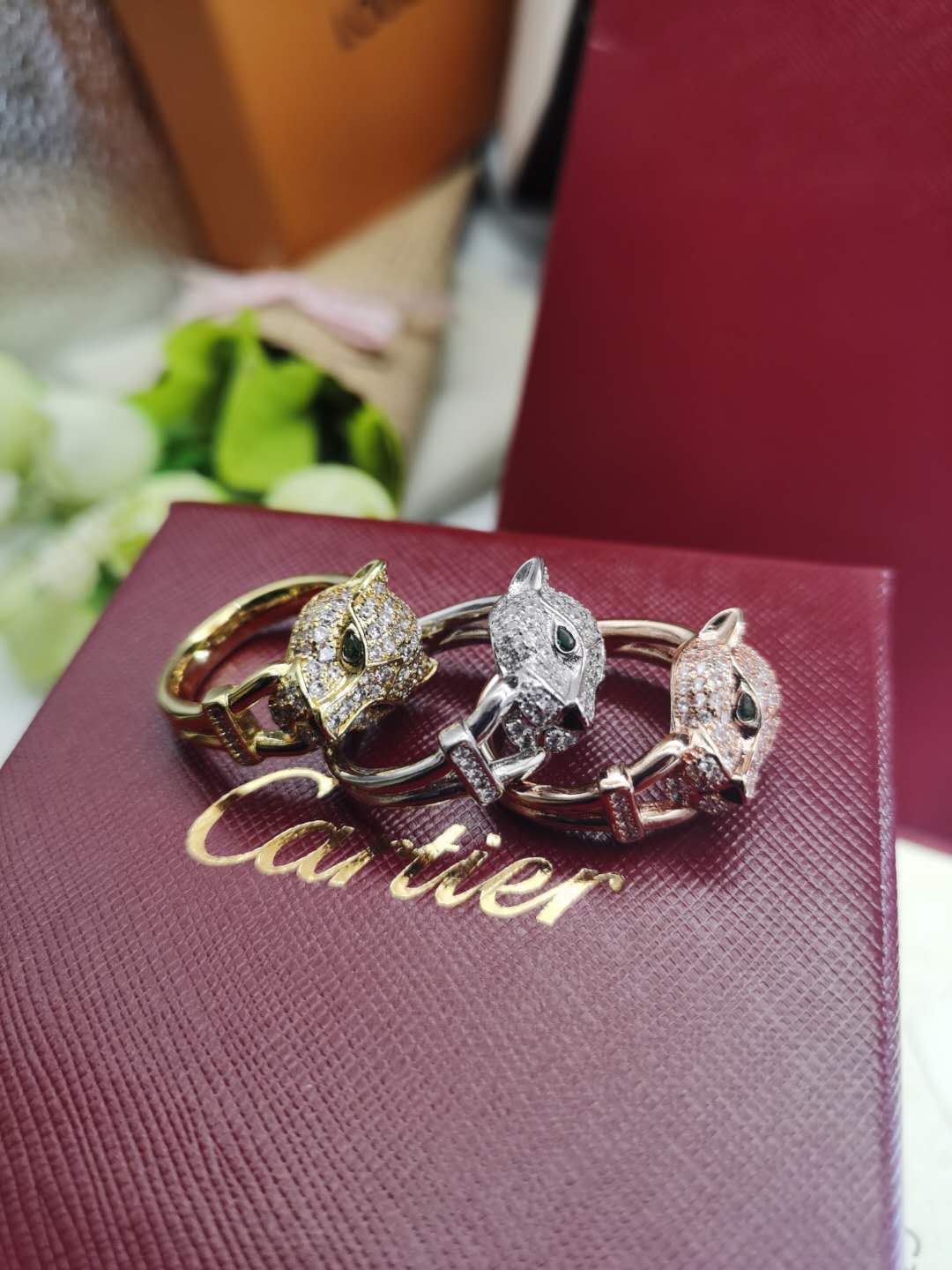 Panther Ring with full Diamonds