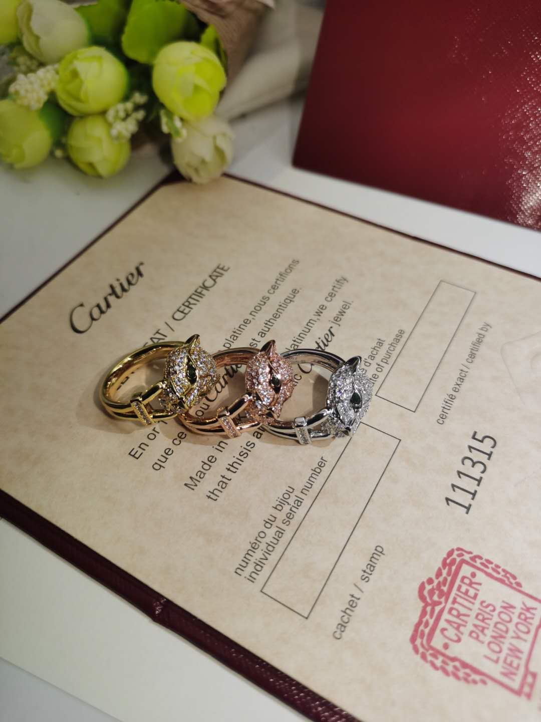 Panther Ring with full Diamonds