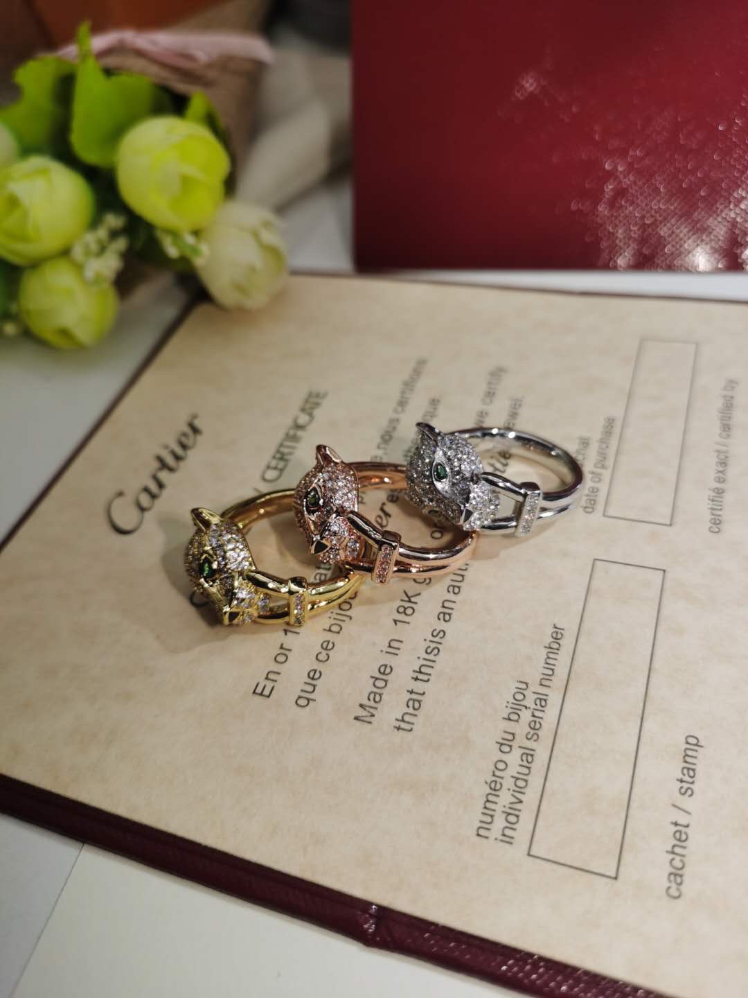 Panther Ring with full Diamonds