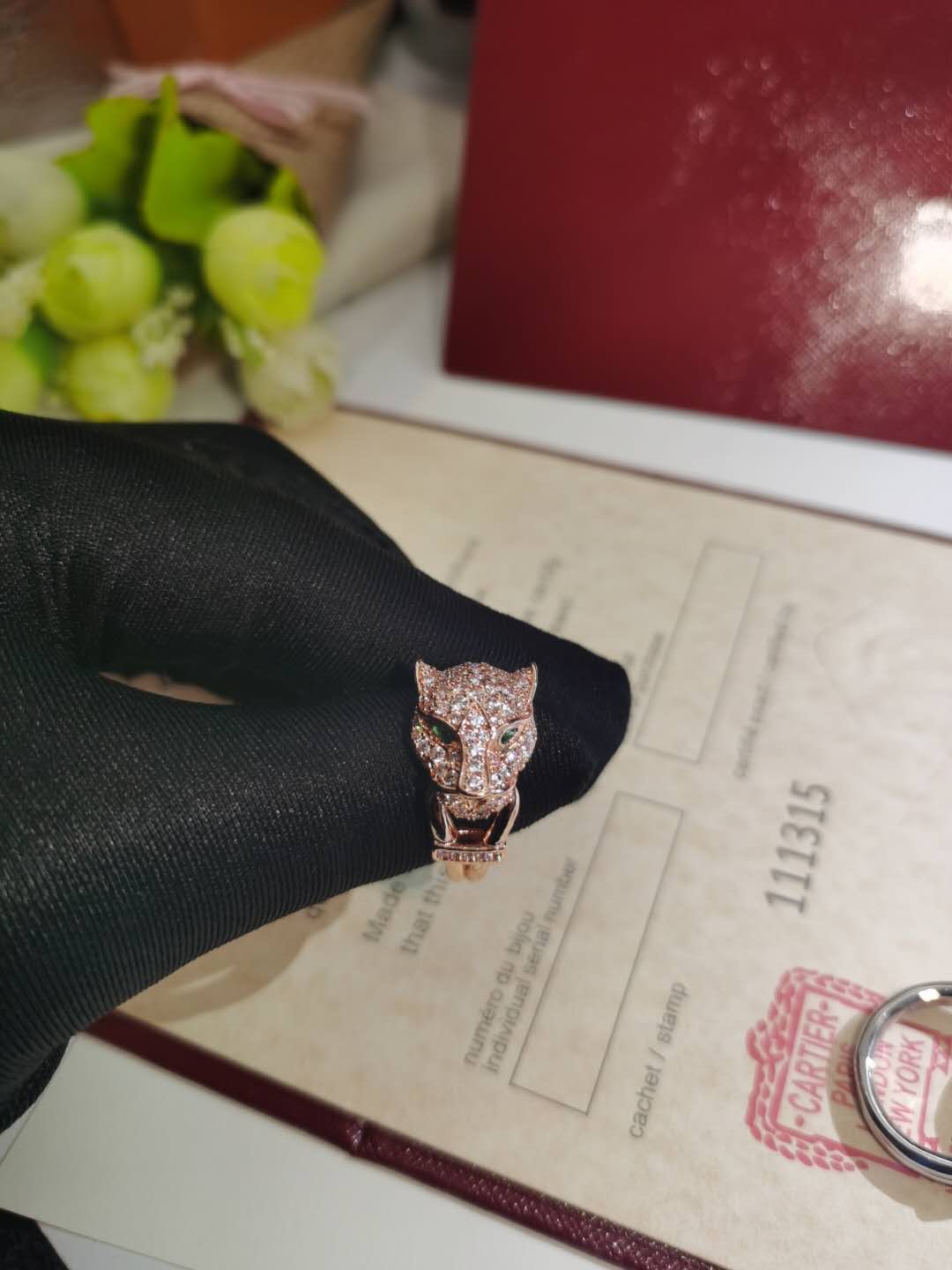 Panther Ring with full Diamonds
