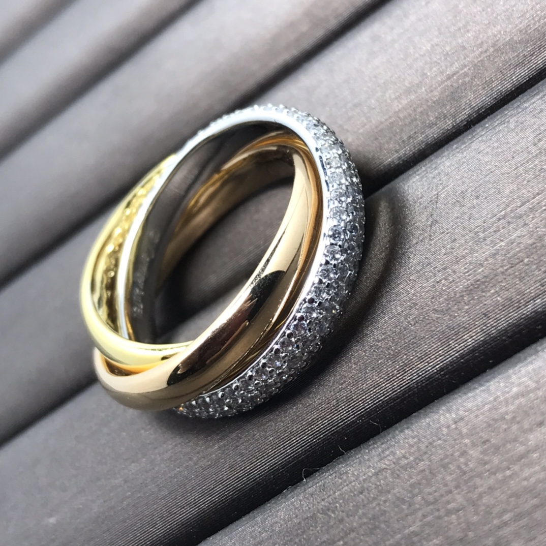 Trinity Rings with Diamonds