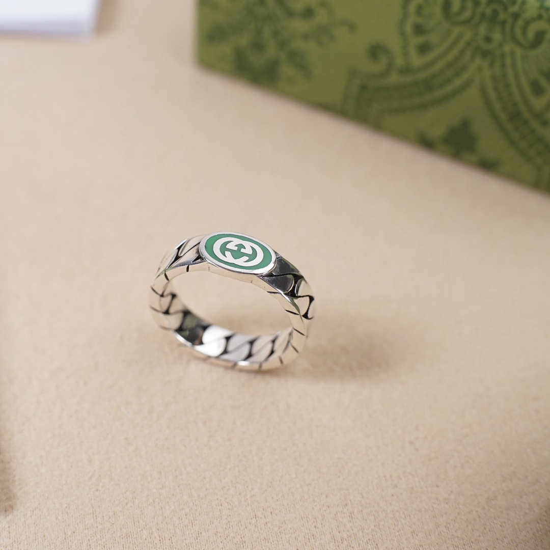Green Double G Ring