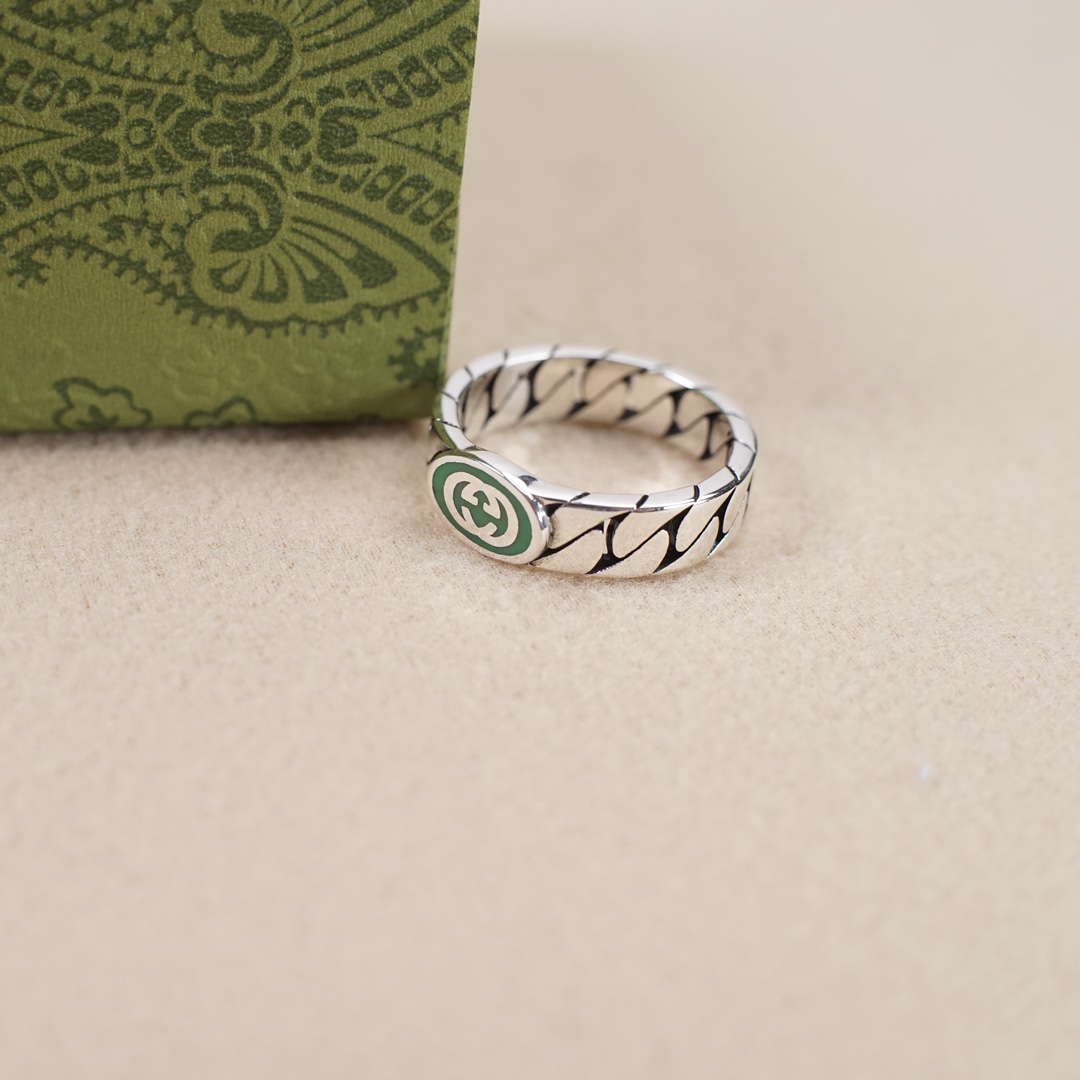 Green Double G Ring