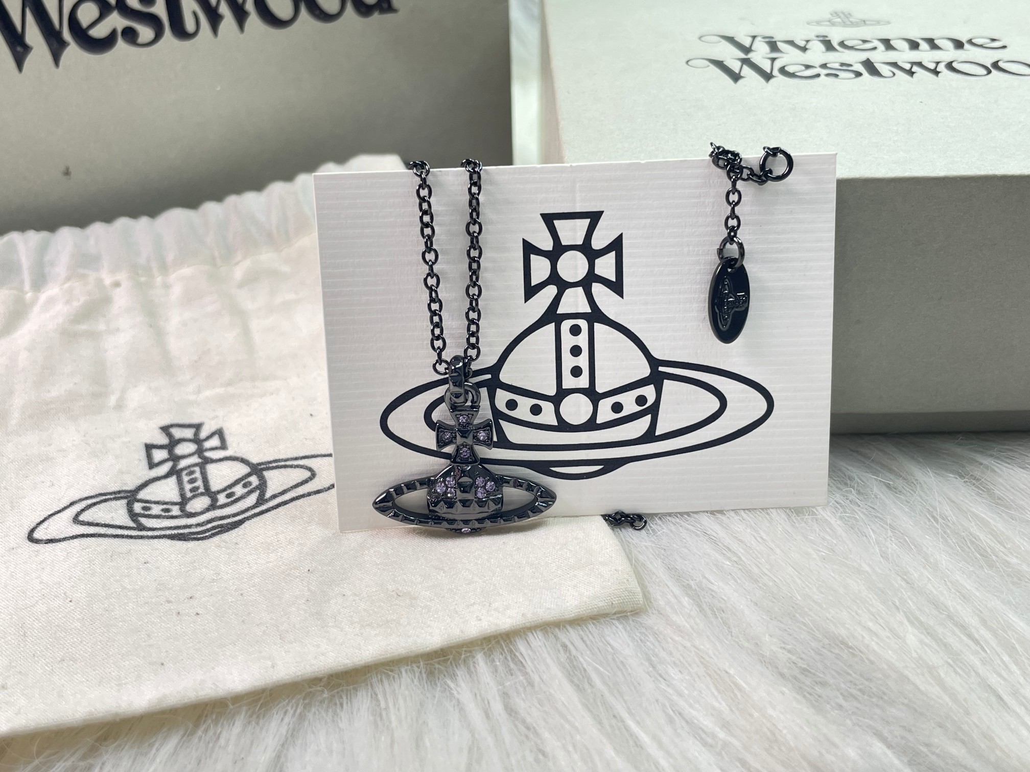 Rivet Purple Diamond Necklace