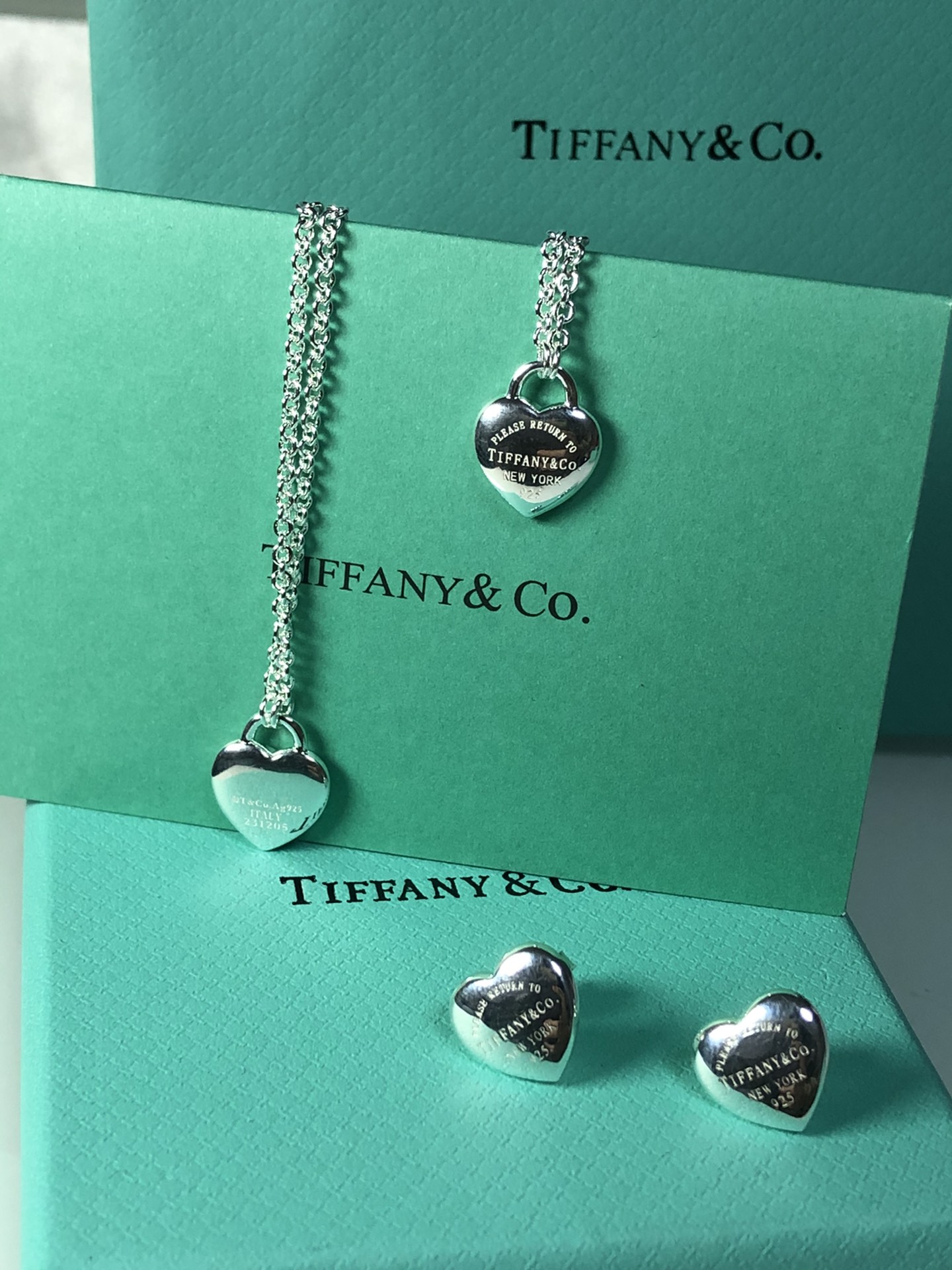 Peach Heart Earrings