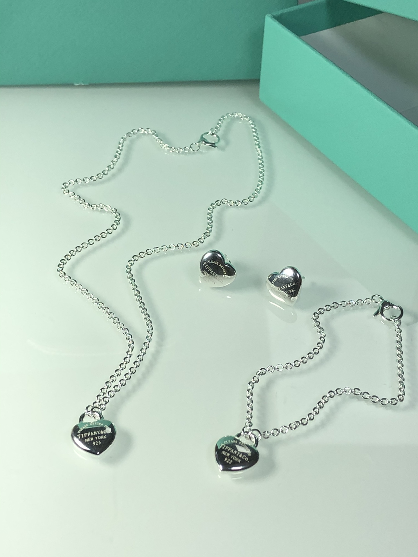 Peach Heart Necklace