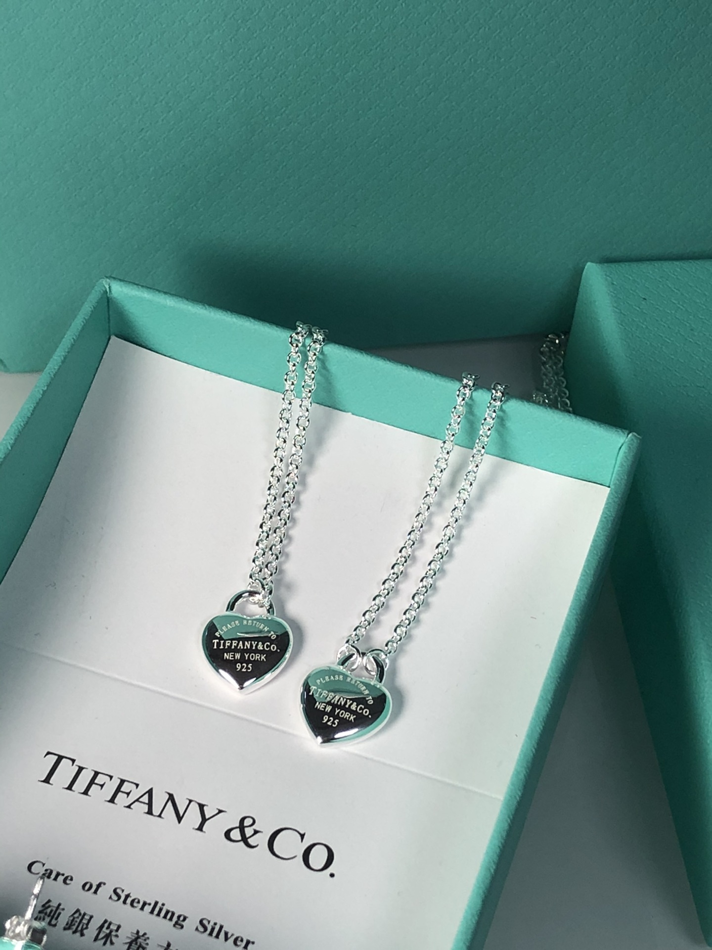 Peach Heart Necklace