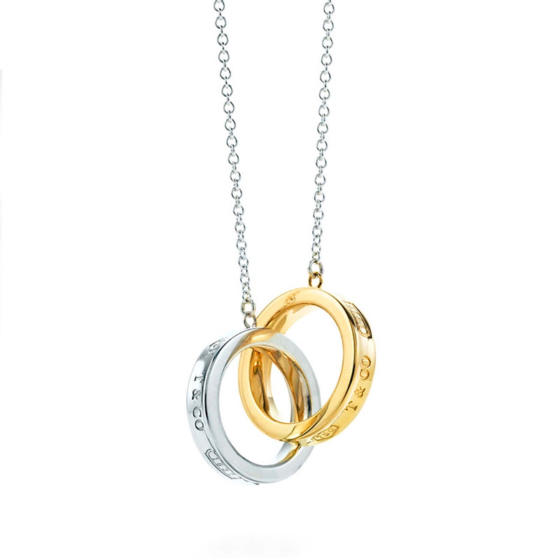Double Ring Necklace