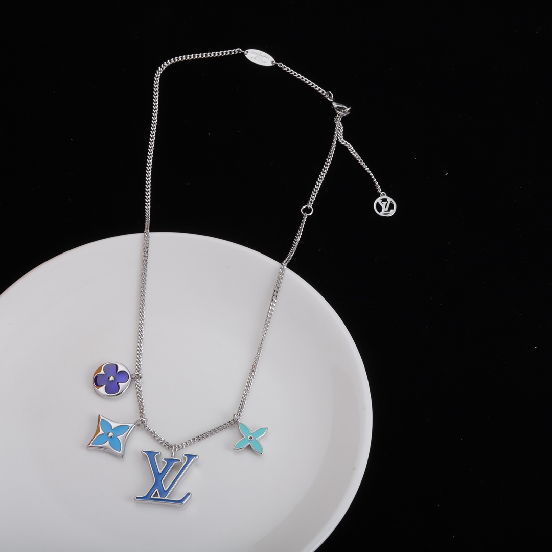 LV Word Flower Necklace