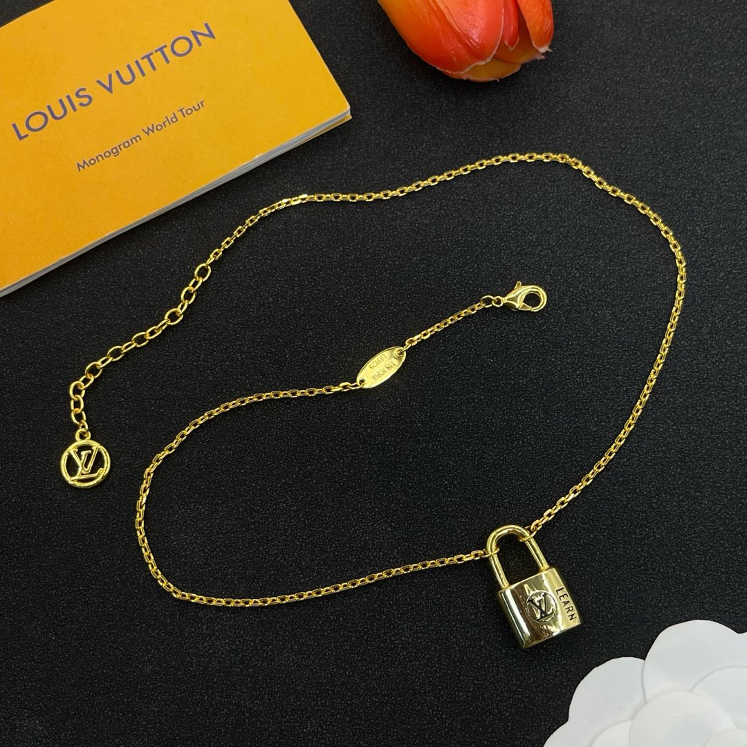 LV Lock Necklace