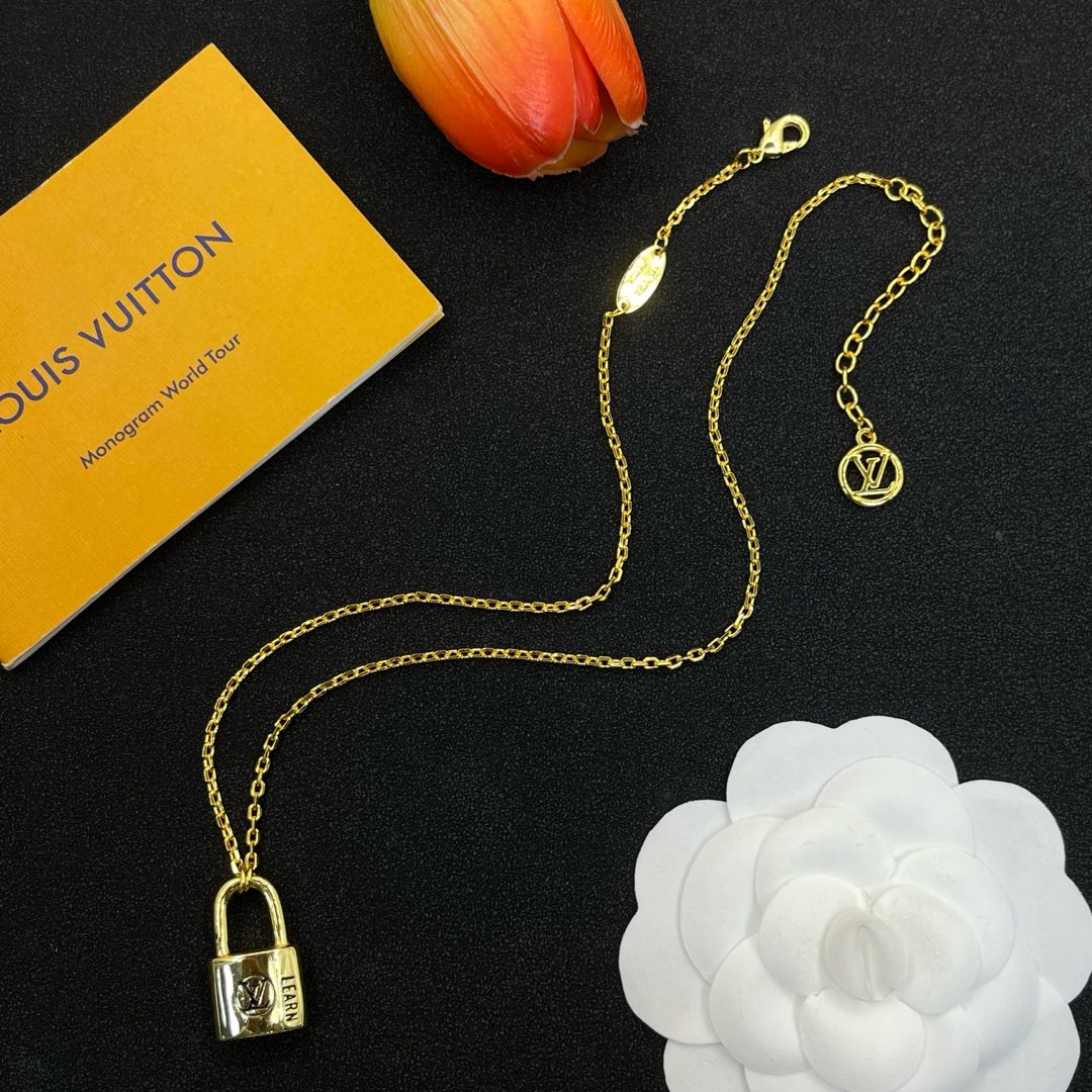 LV Lock Necklace