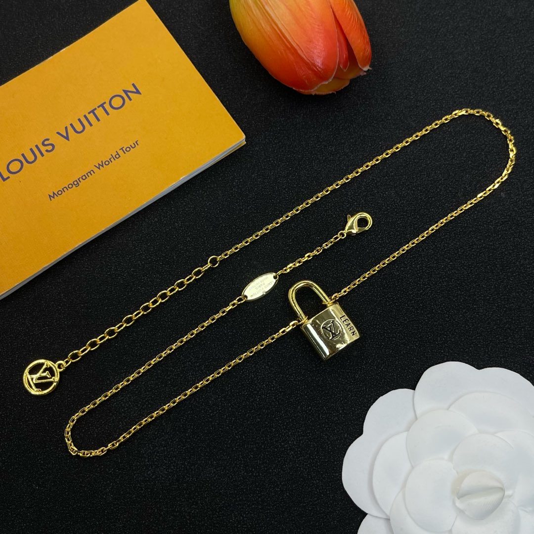 LV Lock Necklace