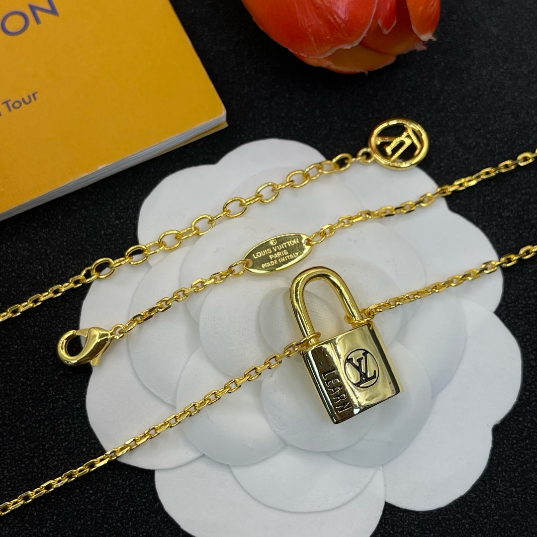 LV Lock Necklace