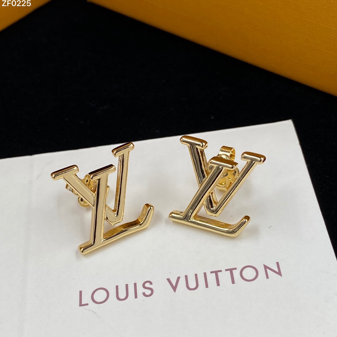 LV Letter Earrings